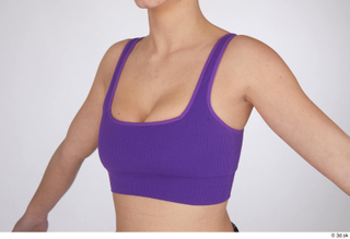 Jessie Clark casual purple short bra top upper body 0002.jpg